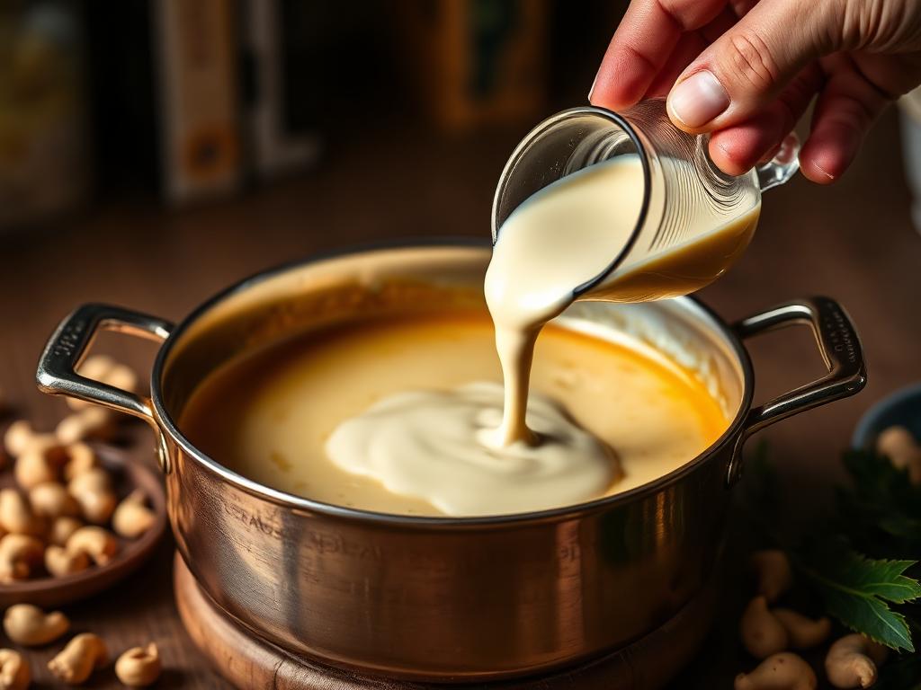 Cashew cream for gravies