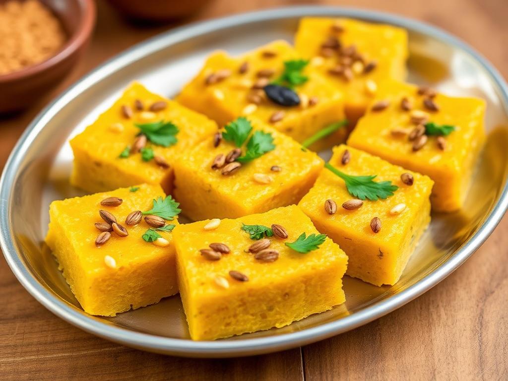 Instant besan dhokla
