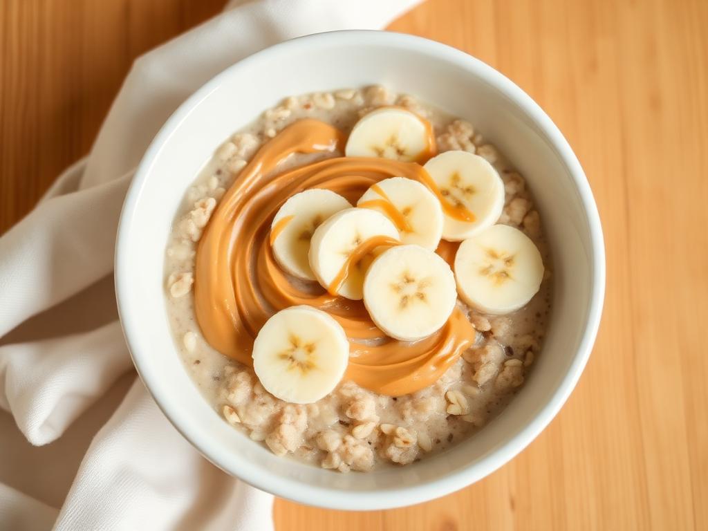 Peanut butter banana oats