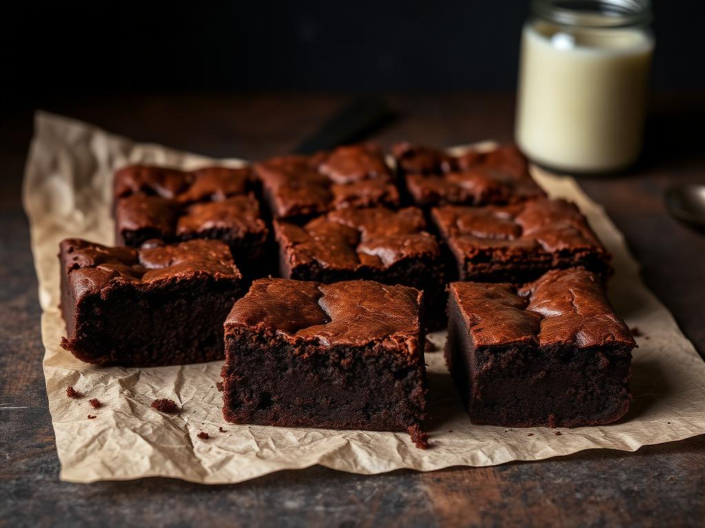 Fudgy vegan brownies