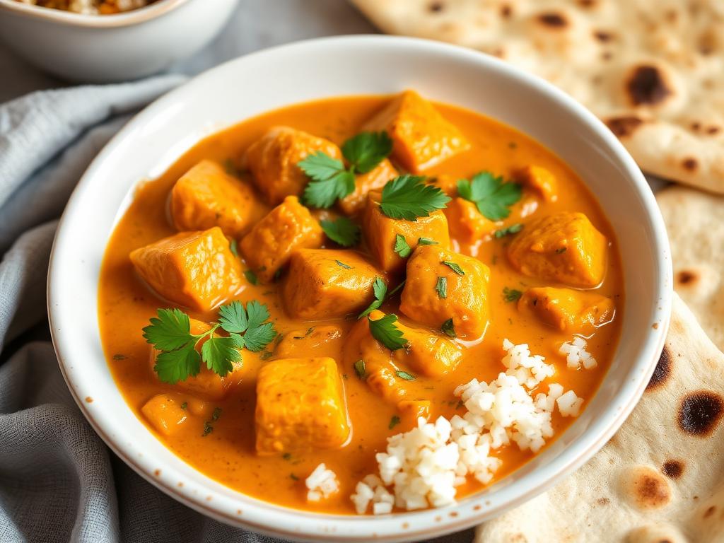 Vegan butter chicken (soya)